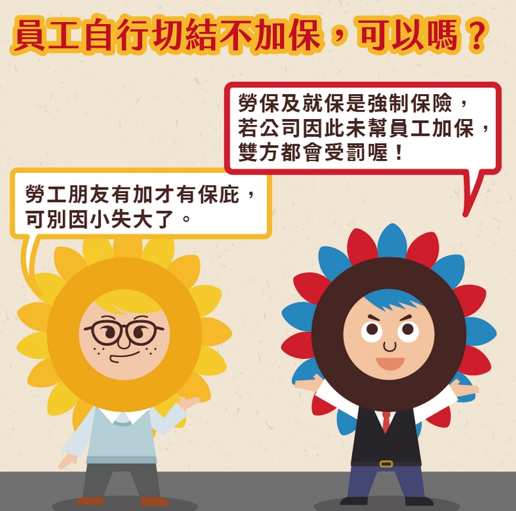 【勞保】員工到職自行切結不加保，可以嗎？